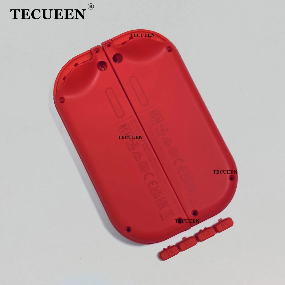 Joy-Con Cangkang Pengganti Edisi Terbatas untuk Casing Rumah Nintendo Switch DIY Cangkang Belakang Depan untuk Tema Mario Merah