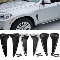 Car ABS Shark Gills Side Fender Air Vent Sticker Trim For BMW X5 F15 X5M F85 2014-2018