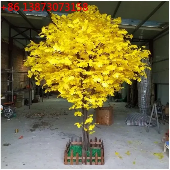 

Моделирование дерева гинкго, большая настоящее дерево, ствол, крытая гостиная, сцена, съемка, украшение, проект, поддельное дерево