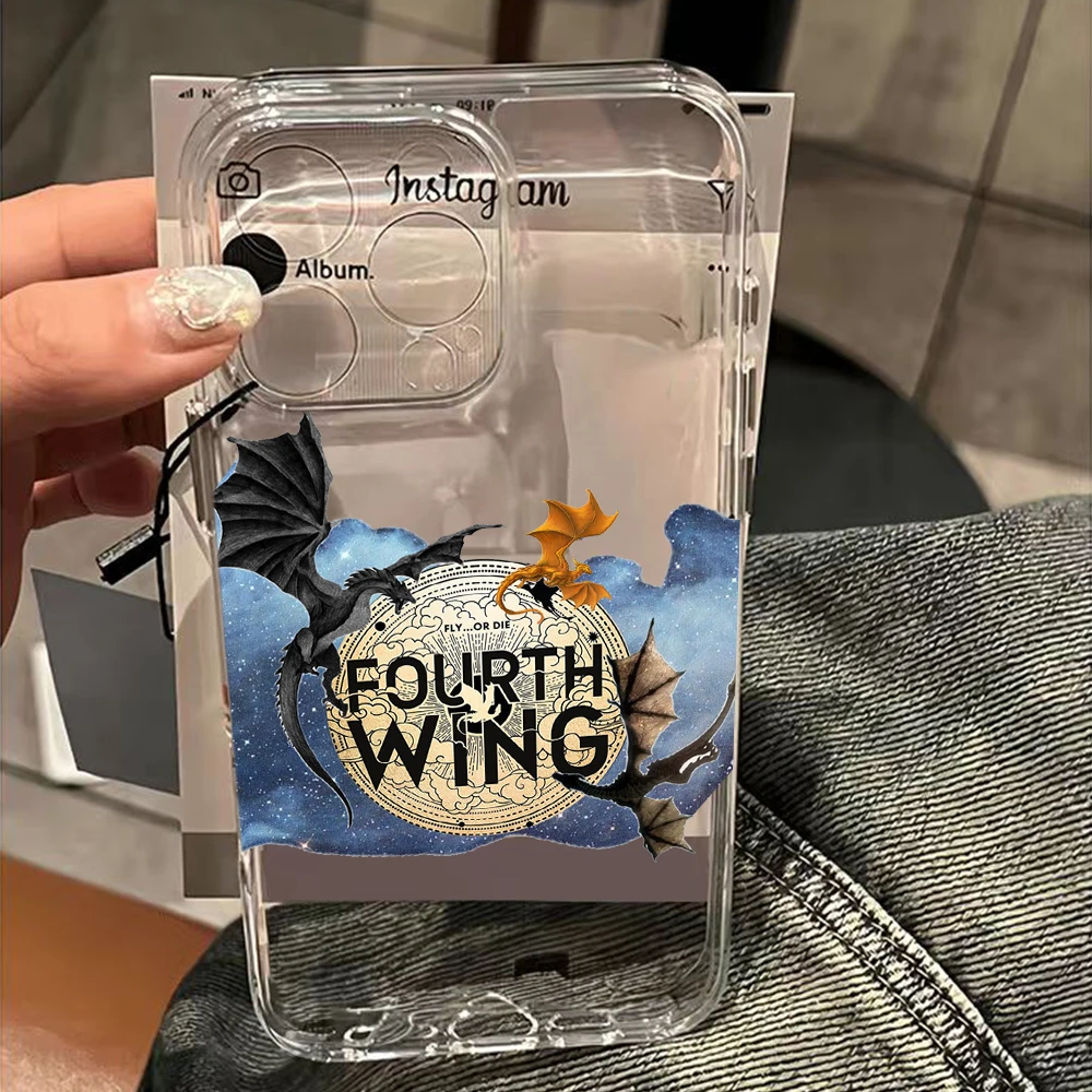 حافظة هاتف F-Fourth W-Wing لهاتف هواوي نوفا 9 6 7 5 P50 P30 Pro Lite Honor X7d 50 4G 5G غطاء خلفي ناعم شفاف من البولي يوريثان