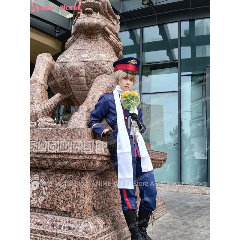 

ff34 《》Hetalia Axis Powers Советский Союз Россия Иван Бенгвин Униформа Косплей Костюм Парик на заказ