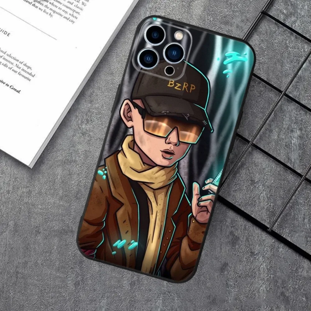 Bizarrap DJ Remix Phone Case For Apple iPhone 15,14,13,12,11,XS,XR,X,8,7,Pro,Max,Plus,mini Silicone Black Cover