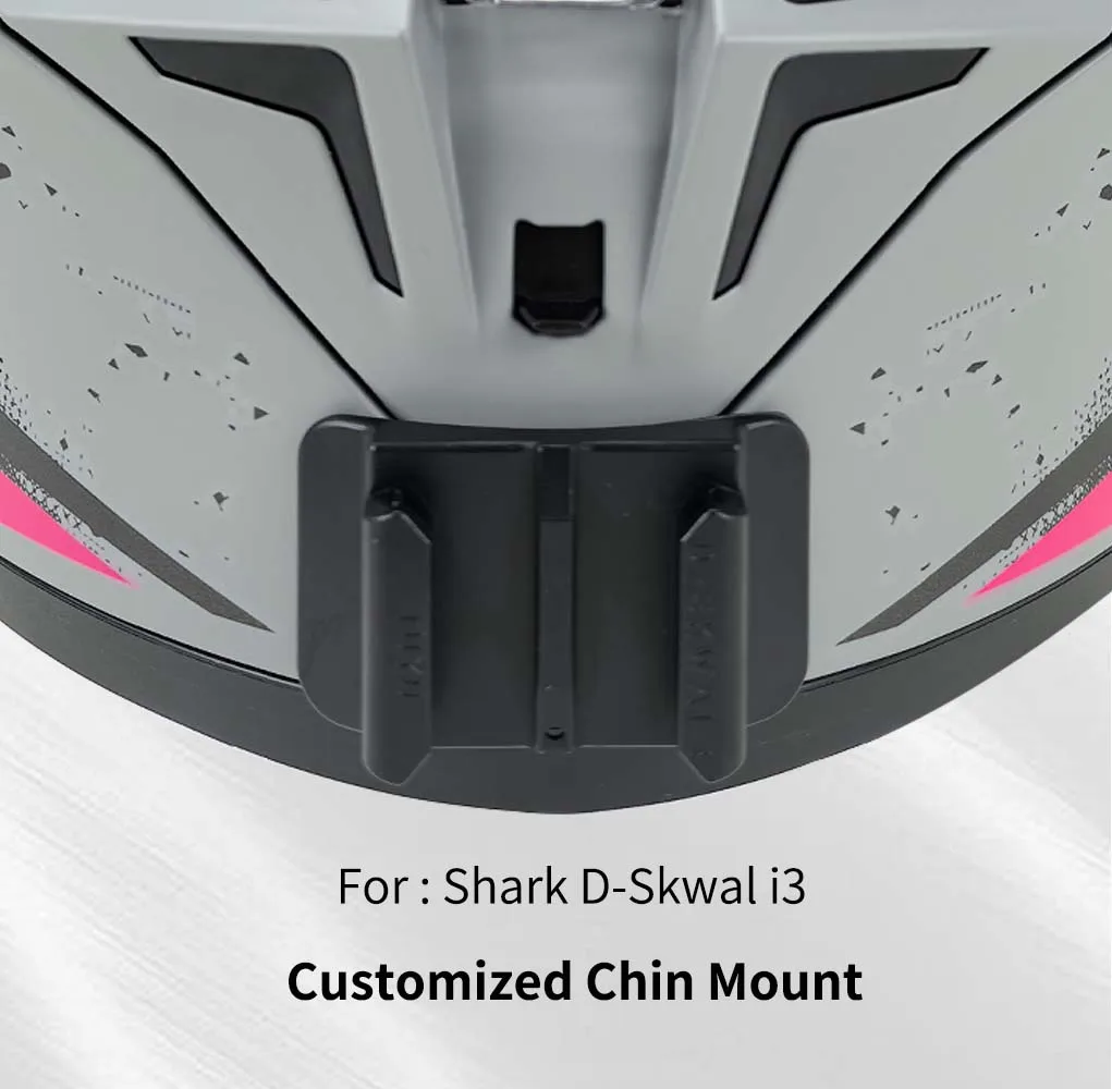 For Shark D-Skwal i3 Customized Motorcycle Helmet Chin Mount for GoPro hero11 Insta360 OneX3 Rs DJI Action Camera Accessories