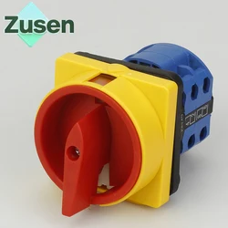 Zusen Cam Switch LW26GS-20/04-1 690V 20A Universal Lock Rotary 4 Poles 8 Terminals OFF-ON 2 Position