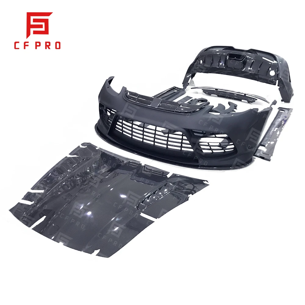 For Porsche Paramera 970 MSY Style Carbon Fiber Car Body Kit With Front Bumper Engine Cover Side Skirts Rear Bumper Tailplane