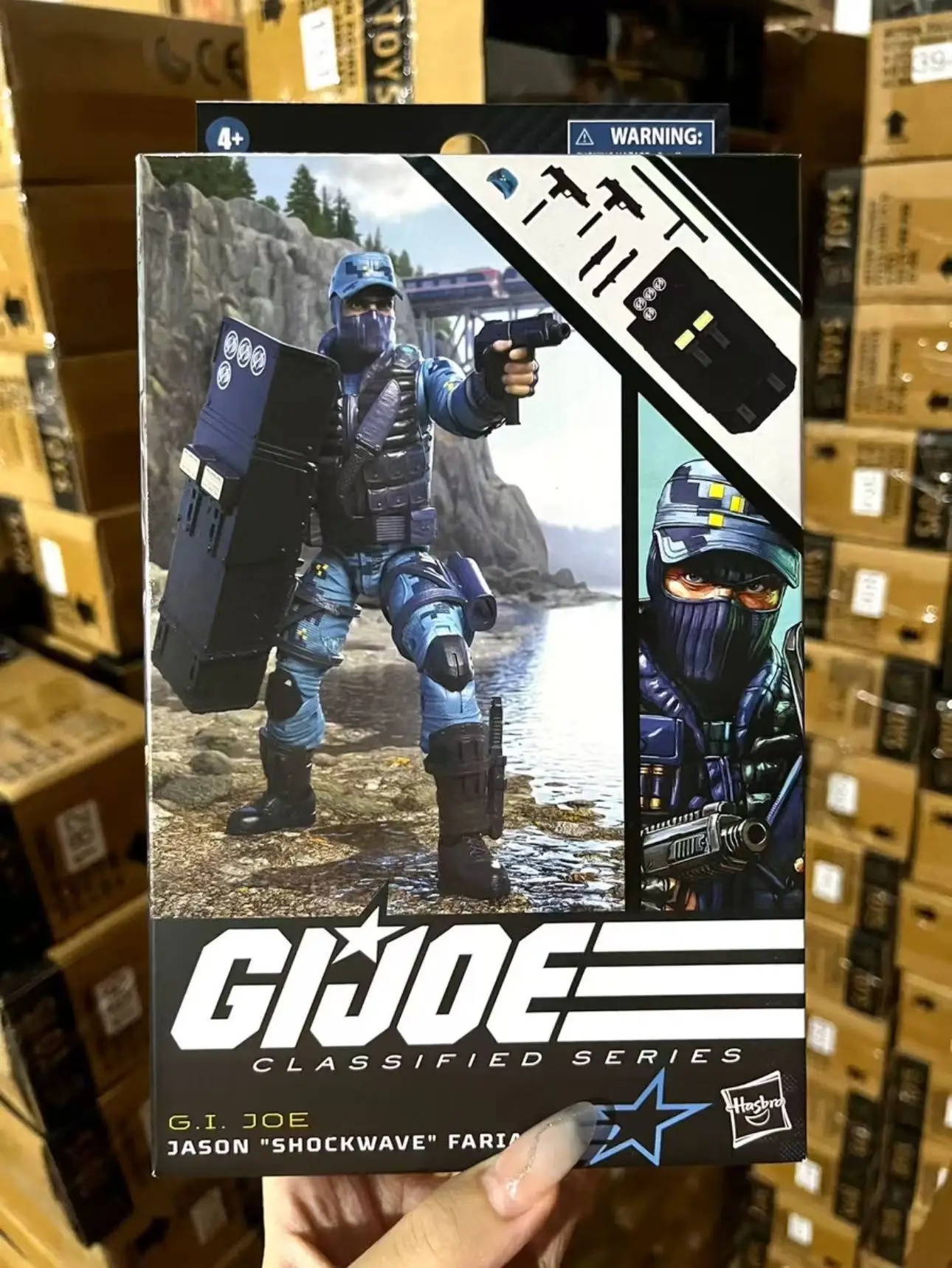 

Hasbro GIJOE Ударная волна Предупреждающая линия Кобры 6 дюймов