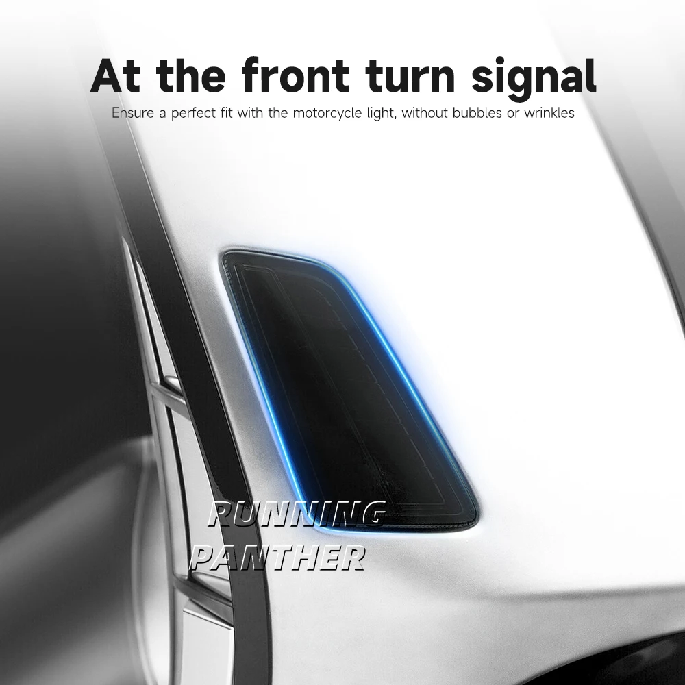 لفيسبا GTS300 GTS 300 gts300 2023 2024 دراجة نارية سكوتر العلوي مصباح فيلم أداة الذيل ضوء ملصق عميق أسود #6