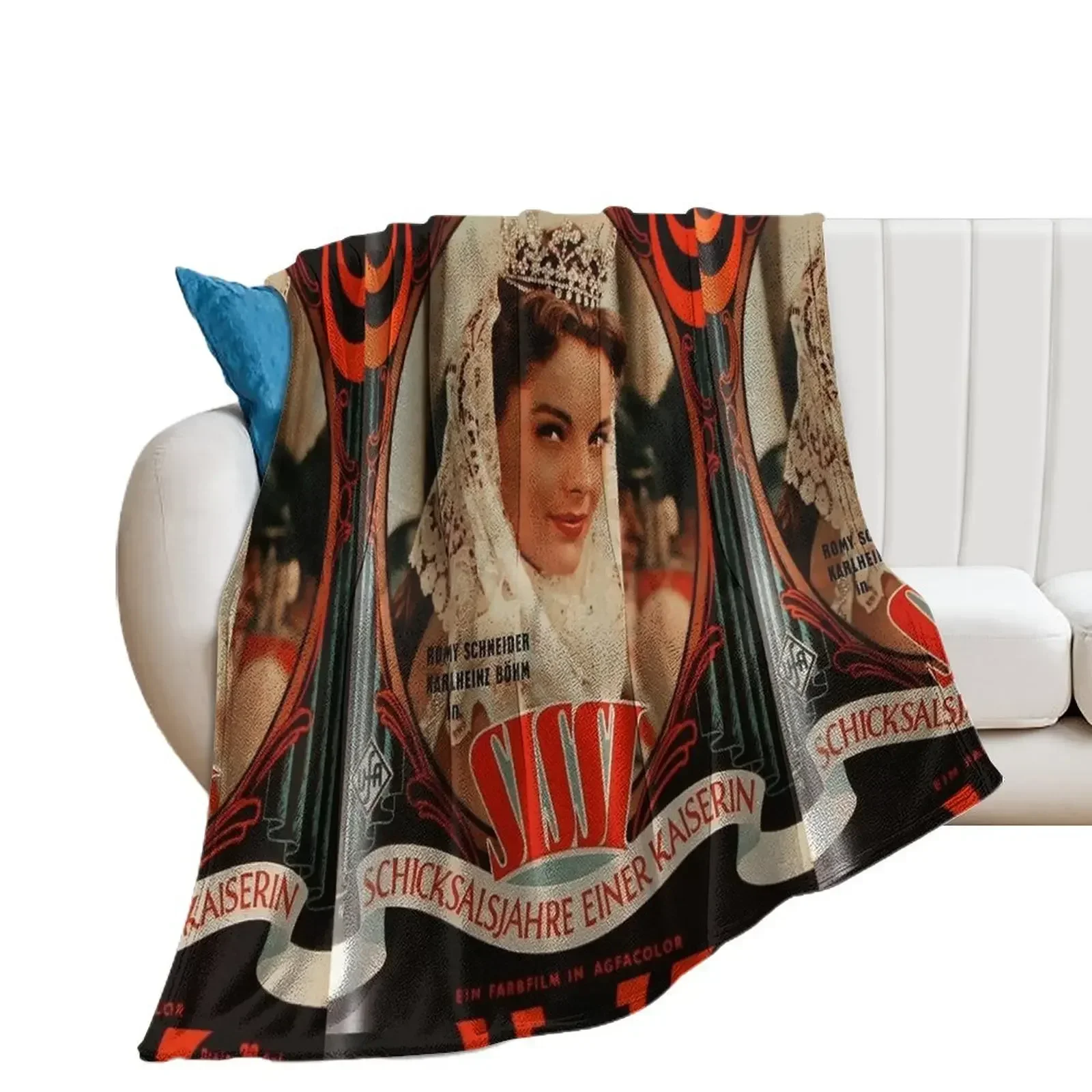 Empress Sissi, vintage 1957 Movie poster Throw Blanket Baby Stuffeds Blankets