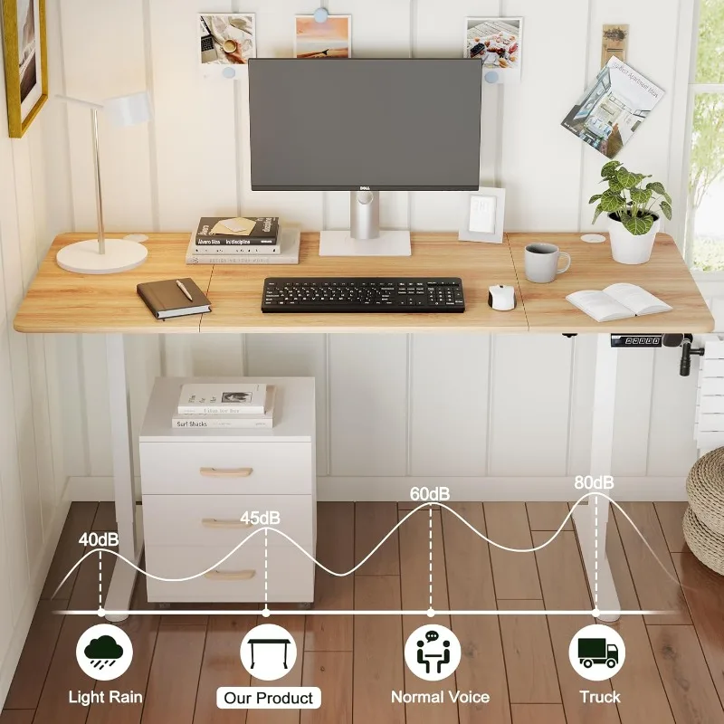 Elektrisch Staand Bureau, Ergonomisch Bureau Aan Huis Zit-Stand Bureau Met Geheugen Preset Controller