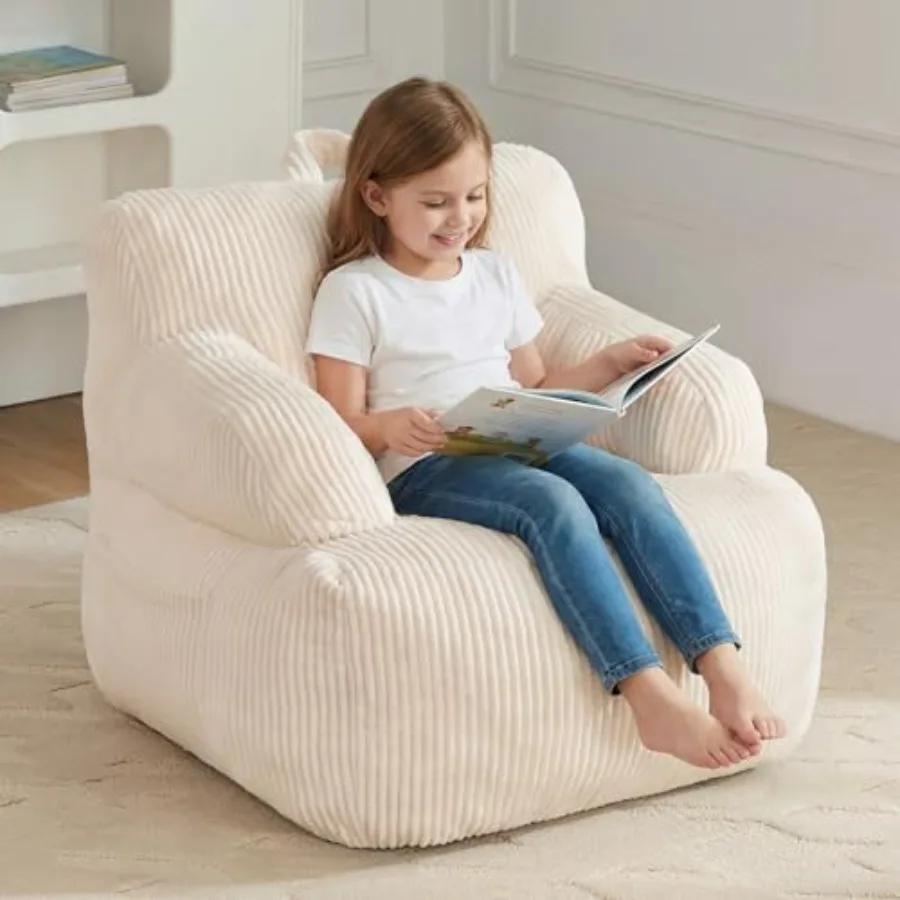 

Bean Bag Chairs for with Armrests Comfy Bean Bag Chair Stuffed Toddler Bean Bag Sofa for Boys and Girls Small Bean Bags for wit