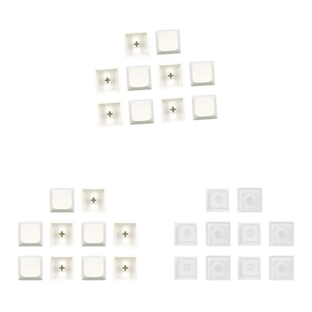  10key 1U XDA Profile PBT Blank Keycaps, Dyeing Sublimations Caps No Engraving