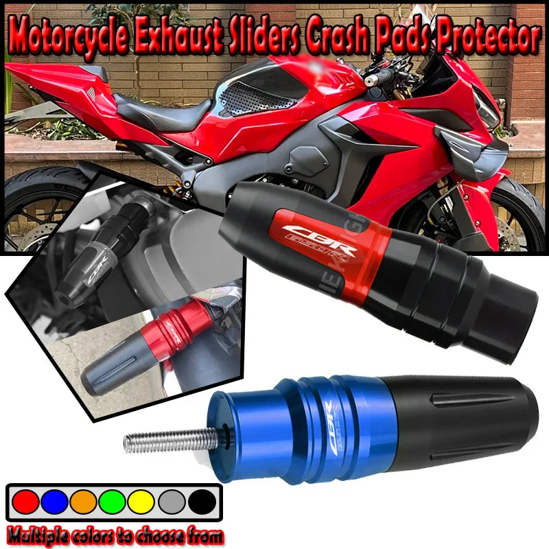 For CBR650R CBR 650 R 2020 2021 2022 2023 2024 2025 Motorcycle CNC Aluminum Crash Pads Exhaust Sliders Crash Protector