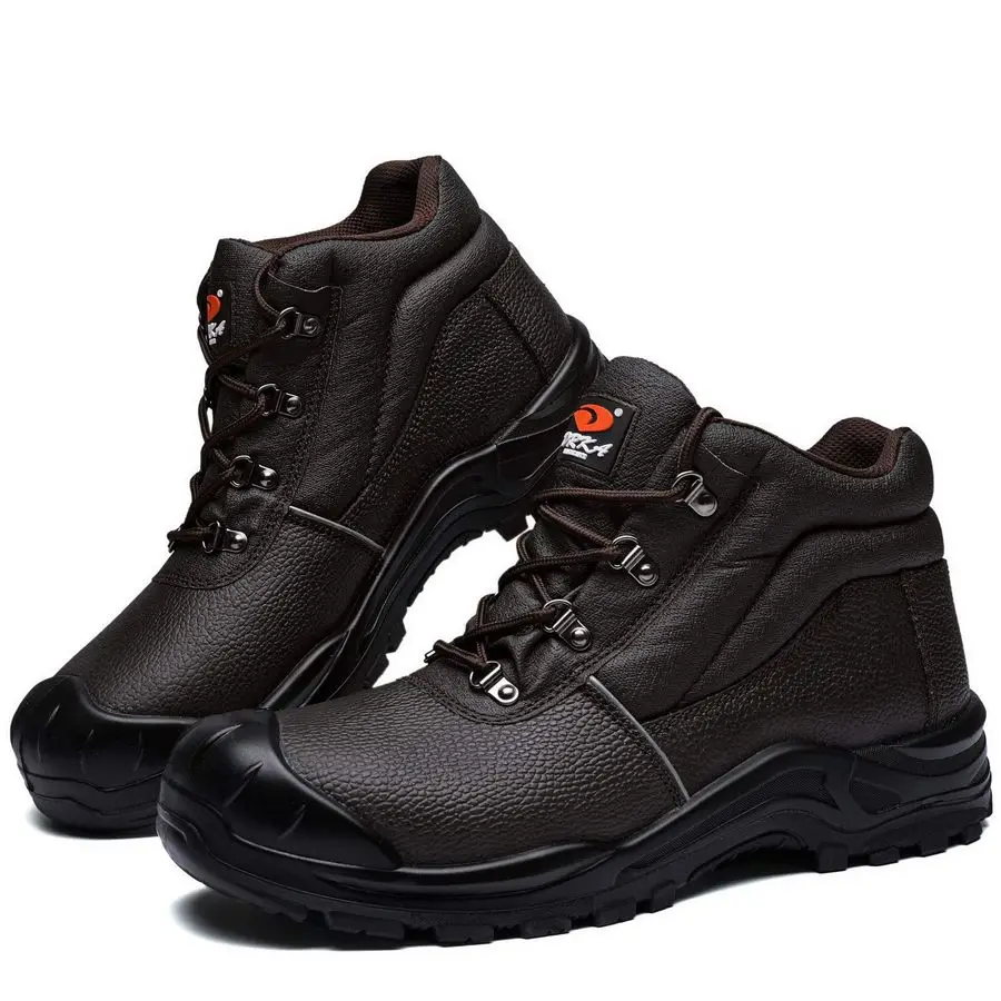 Water Resistant Steel Toe Work Boots For Men,6 EHRated Safety Boots