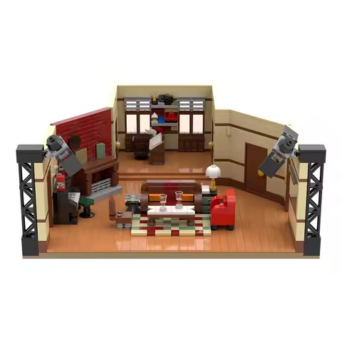 MOC How I met your Mother Teds Apartment Building Blocks Model Teds Apartment Architecture Bricks Assembly Toys Kids DIY Gifts