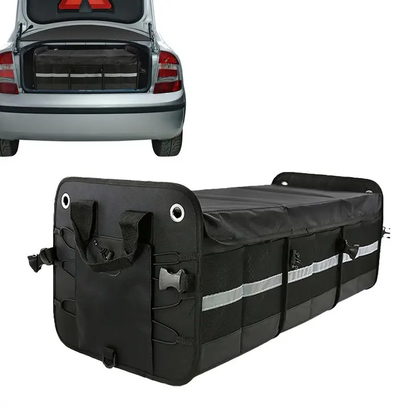 Car Trunk Organizer Extra Large Foldable Storage Box Extra Large Foldable Storage 1680d Oxford Cloth Car Seat Organizer Tools