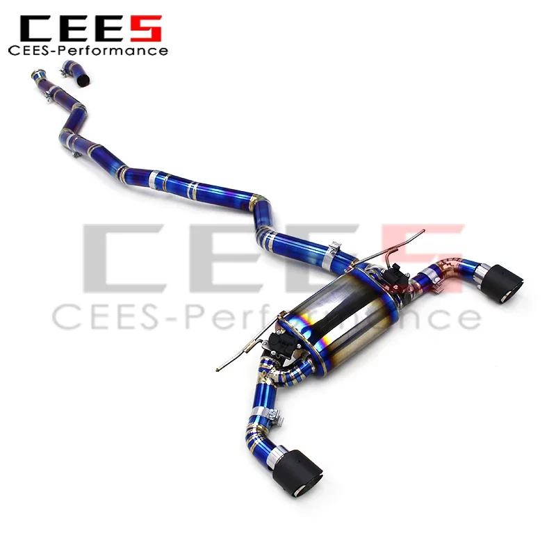 CEES Titanium Blue Catback Exhaust Car Exhaust Muffler Escape for BMW M240/M240i M235i F22 3.0T 2017-2024 Exhaust Pipes