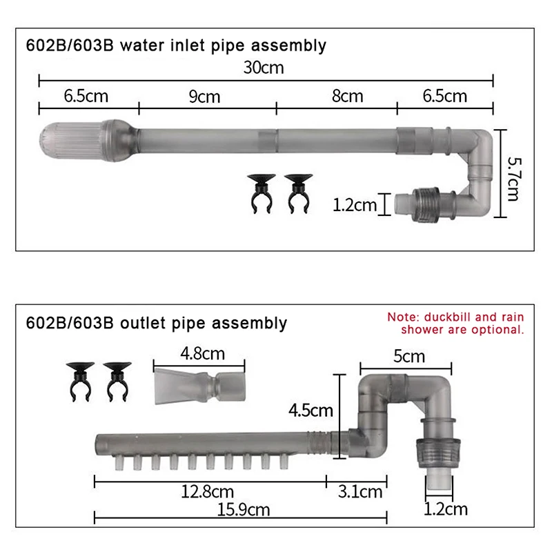 Fish Tank Filter Rain Spray Bar Unit Outflow Pipe Inlet Outlet Tube Kit Fish Tank External Canister Filter Accessories Aquarium