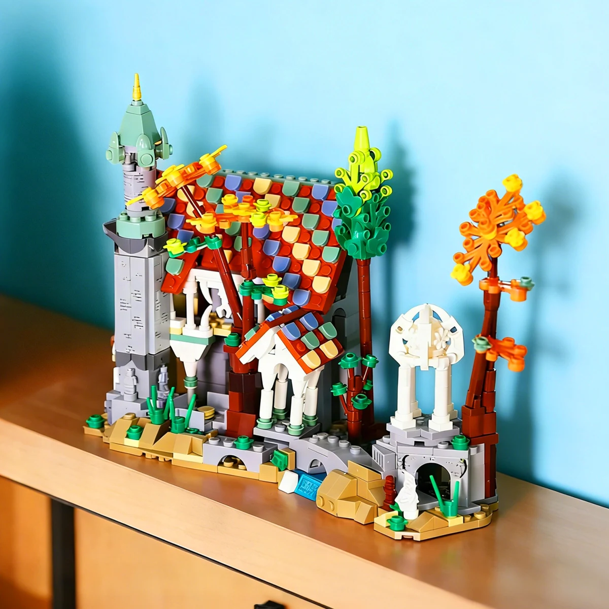 Art Craft House - Magical Medieval MOC-Knight Castle Home Display