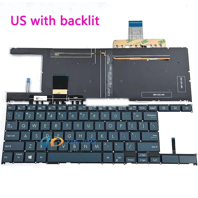 

Клавиатура для ASUS Zenbook Pro 14 Duo OLED UX8402 UX8402Z UX8402ZA UX8402ZE с подсветкой, американская раскладка