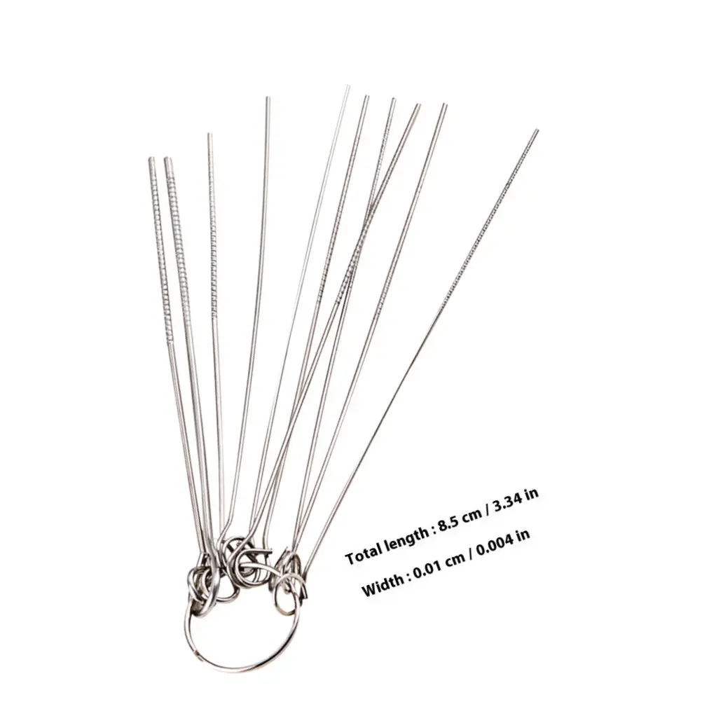 Nut Slotting File 10-Specification Guitar Repairing Tool Guitar Nut Bridge Saddle Grinding Fret Slotting Luthier Tool