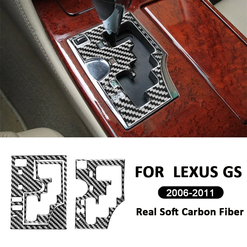 

Углеродное волокно, центральная консоль автомобиля, панель переключения передач, декоративная наклейка для LEXUS GS 2006-2011, аксессуары для интерьера