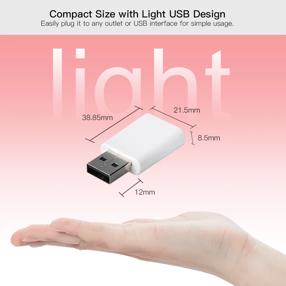 MOES Tuya ZigBee Signal Repeater Amplifier USB Extender for Smart Devices Expand Stable Transmission 15-20M Home Module