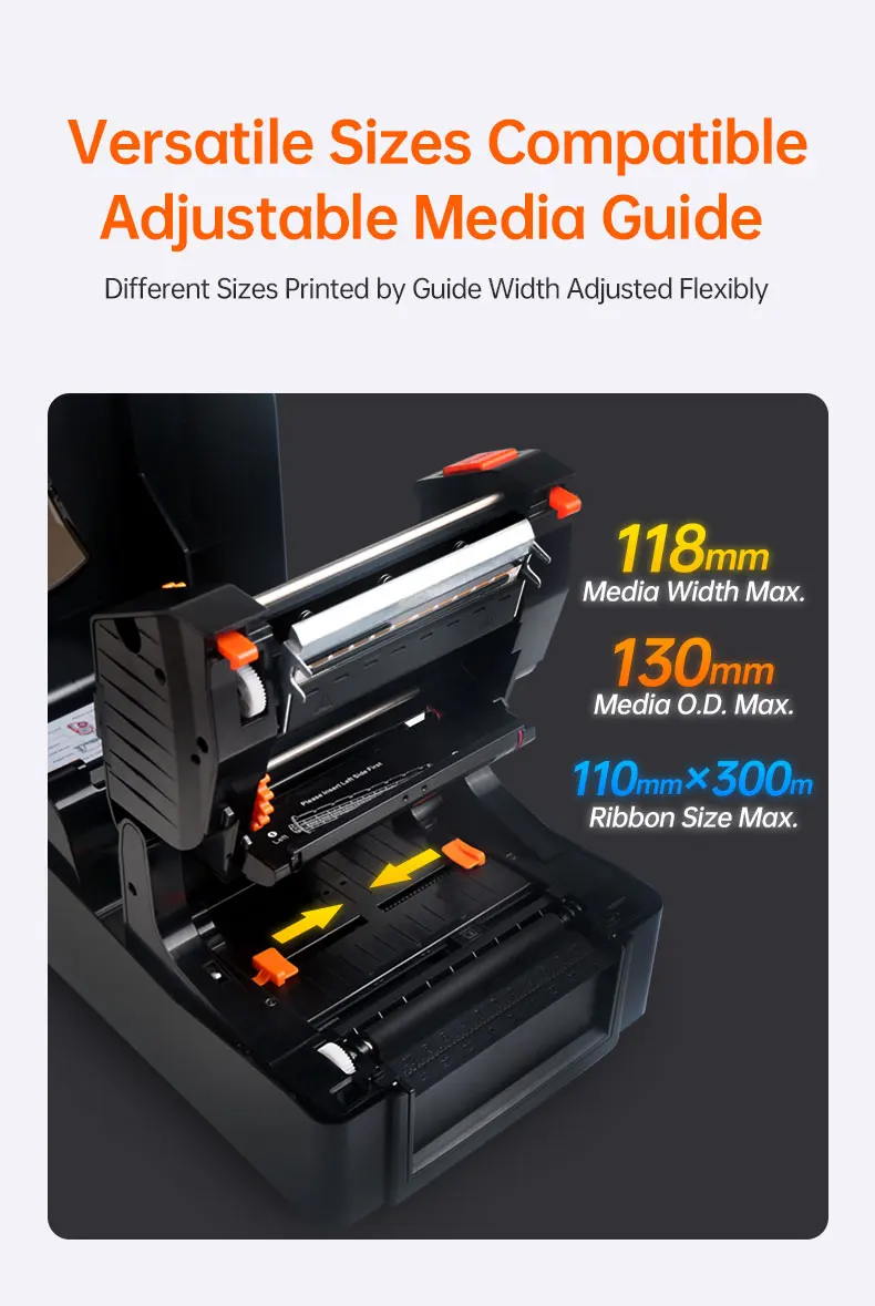 ขายร้อน 2025 ใหม่ซาตินริบบิ้นพิมพ์ Barcode Label Printer Thermal Transfer หมึกริบบิ้นสําหรับร้านดอกไม้