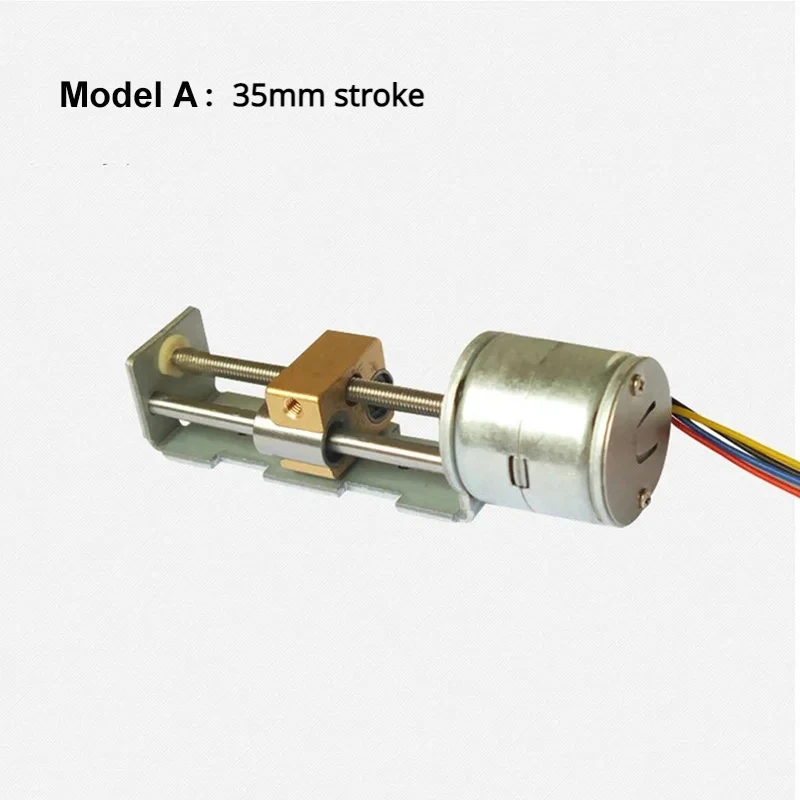 DC 5V/12V Lead Linear Screw Copper Nut Slider Stepper Stepping Motor 2-phase 4-wire 22mm/35mm/ 55mm/ 80mm Stroke DIY 3D Printer