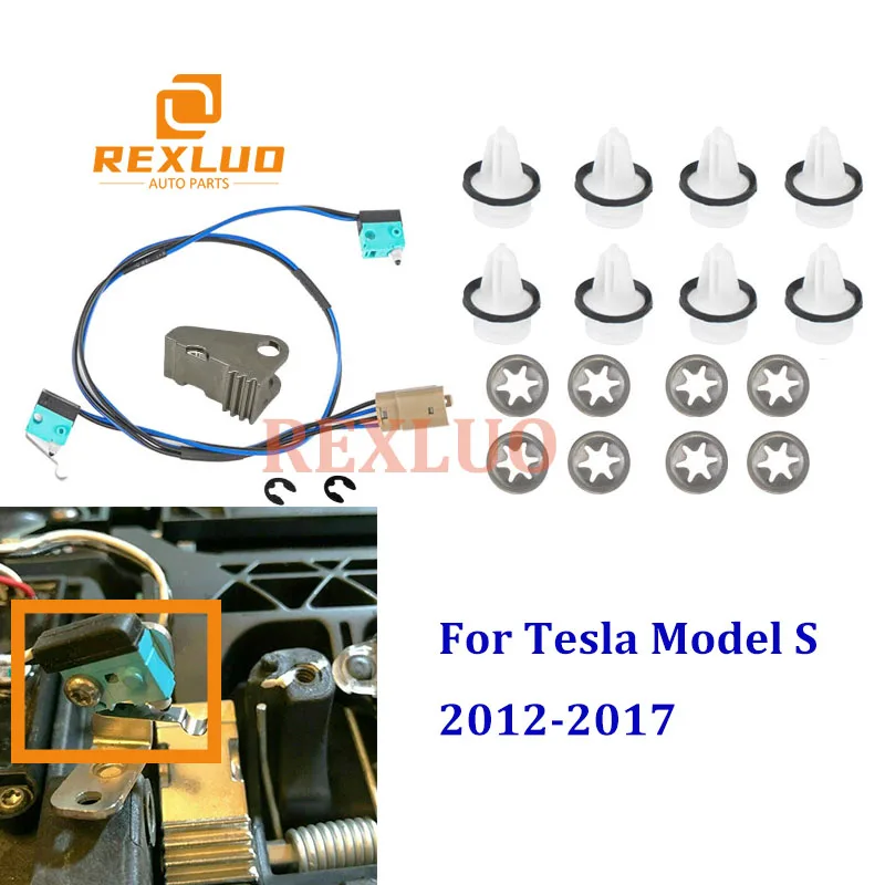 1016009 -00-c Tesla Model S 도어 핸들 업그레이드 수리 키트 마이크로 스위치 하네스 패들 1042845 -00-B 패널 클립 포함