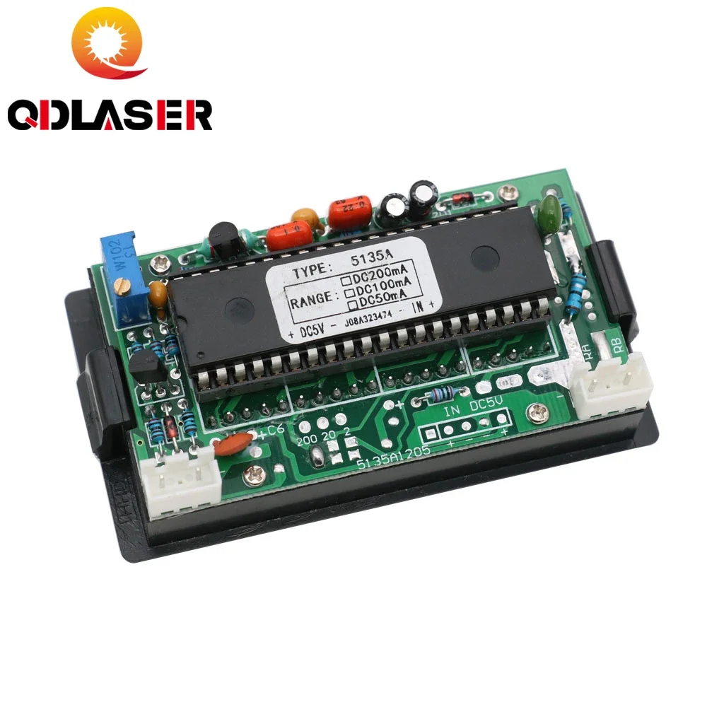 QDLASER 50mA LED مقياس التيار الكهربائي الرقمي تيار مستمر 0-50mA التناظرية أمبير عداد لوحة الحالي لآلة قطع النقش بالليزر CO2 #5