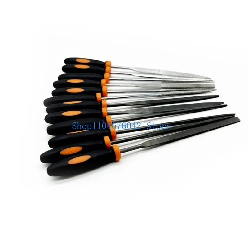 مجموعة ملفات فولاذية متينة مكونة من 13 قطعة من 5asd مع فرشاة تنظيف أداة تشكيل عملية للاستخدام الاحترافي والاستخدام الشخصي