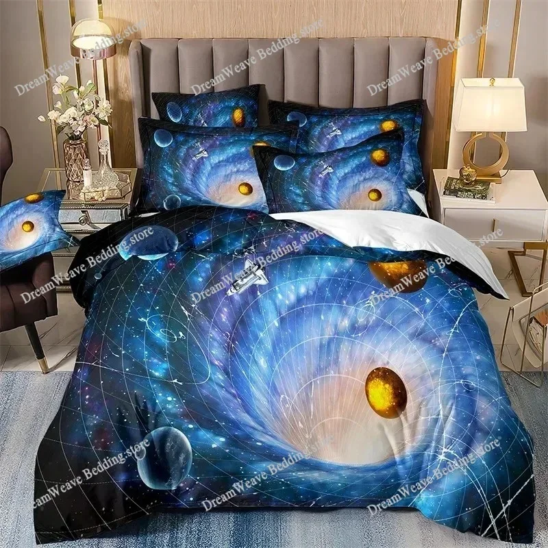 Bedding Decor Milky Way Bedding Sets for Boys, Galaxy Duvet Cover Set, Queen Bedspread, Comforter Cover,Playstation Designs, Bed