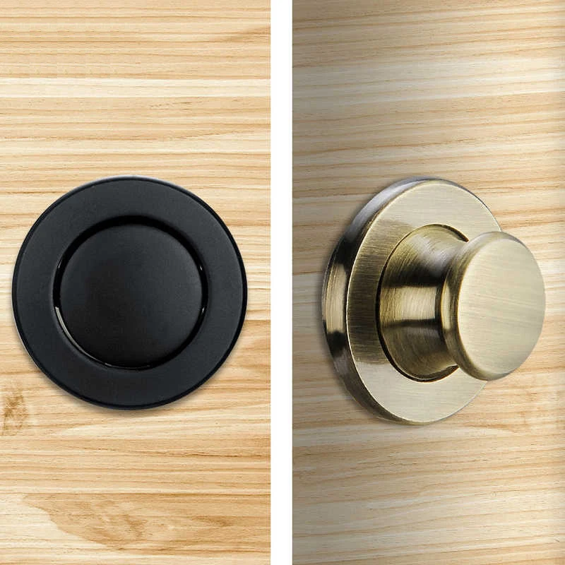 Manija de resorte telescópica para puerta de armario, cajón oculto integrado, Tatami, hebilla oculta Circular, 1 Uds.