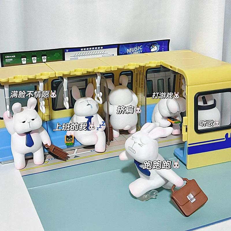 

Подлинная аниме The Monday Bruce Blind Box Ta, ежедневные фигурки для поездок на работу, гаражный комплект, сюрприз, украшение для рабочего стола, модель куклы, подарочная игрушка