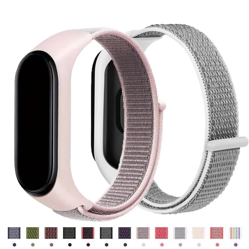 New Nylon Strap For xiaomi mi band 7 6 Bracelet watchband pulsera Strap Miband Bracelet Wristband correa Mi band 8 7 6 5 4 nfc