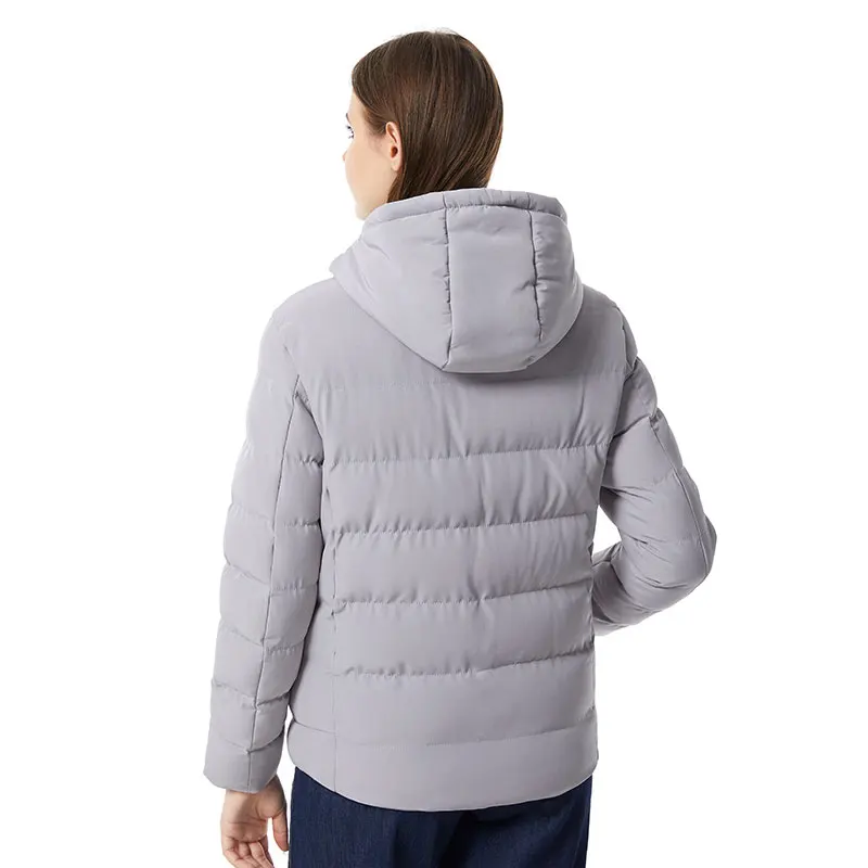 15 Area Heated Winter Hooded Jacket Men Warm Heated Jacket Women Outdoor Sport Thermal Hooded Coat (Not Included The Power Bank) view 2