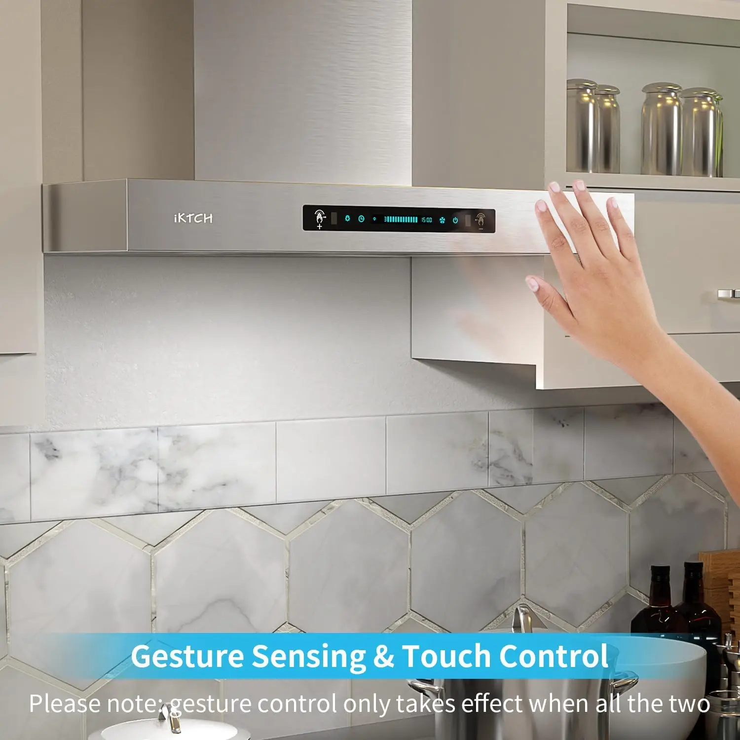 4-Speed Fan, Ducted/Ductless Vent, Gesture Sensing