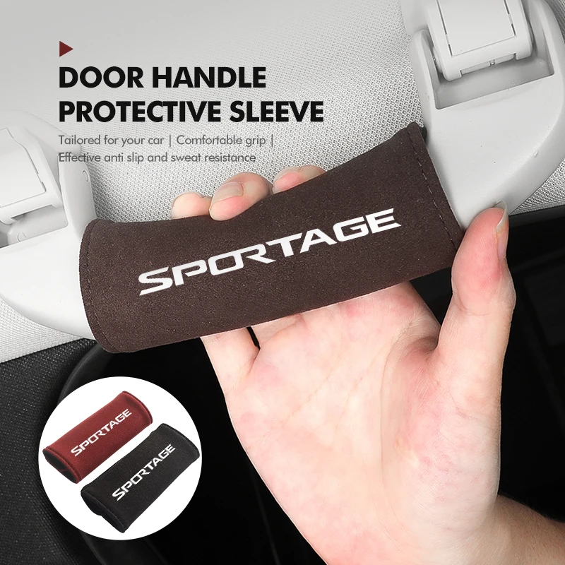 

Suede Car Roof Armrest Handle Protection Cover Soft Comfortable Protector Covers For KIA Sportage Rio K5 K2 Optima Cerato