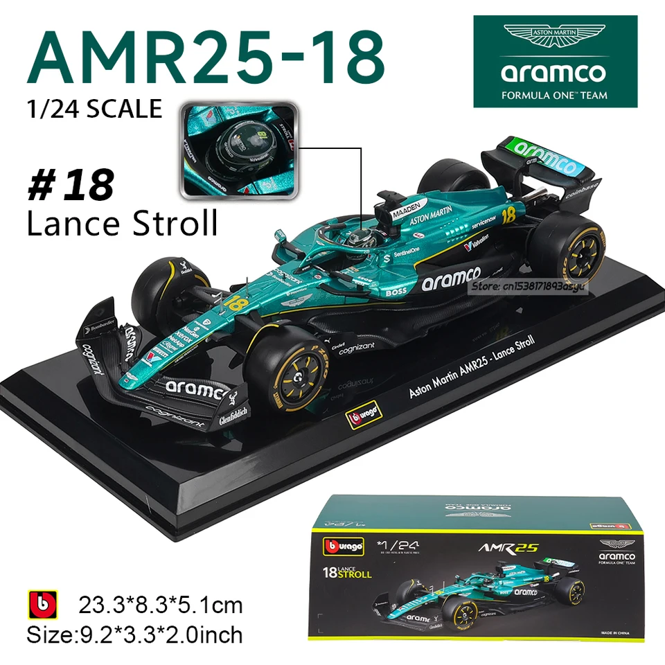 ブラーゴ 1:24 F1 2025 アストンマーティン AMR25 14 # フェルナンド