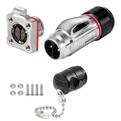 CNLINKO Waterproof Industrial BD20 Aviation Connector 2 3 4 5 7 9 12 14 Pin Plug and Socket Panel Mount Metal Wire Connectors