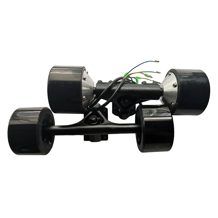 36V 90mm skate board dual motor one set with hub motor+skate board truck+wheels+driver