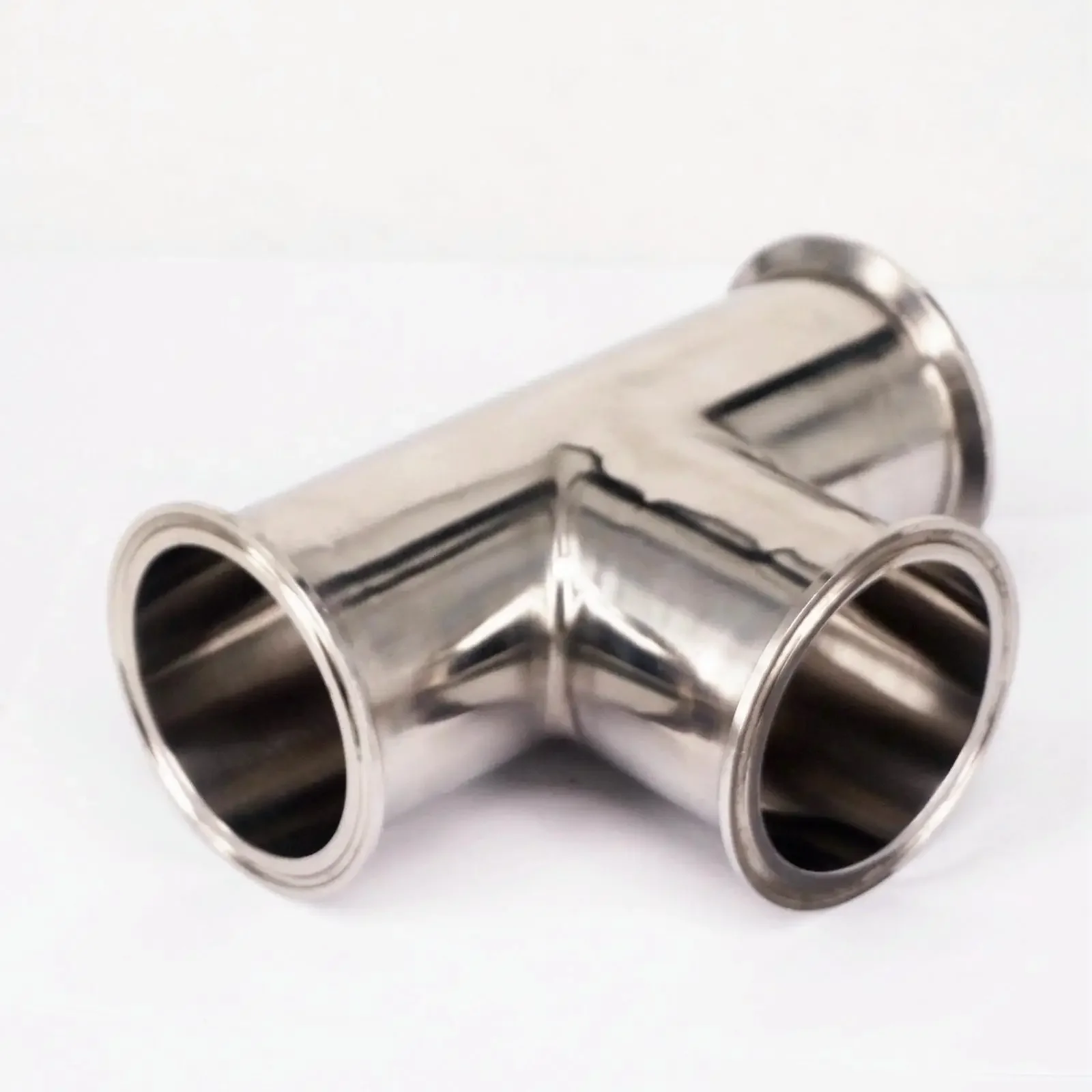 

Fit Tube O.D 76mm Tri Clamp 3" Ferrule Tee 304 Stainless Steel Sanitary Connector Pipe Fitting