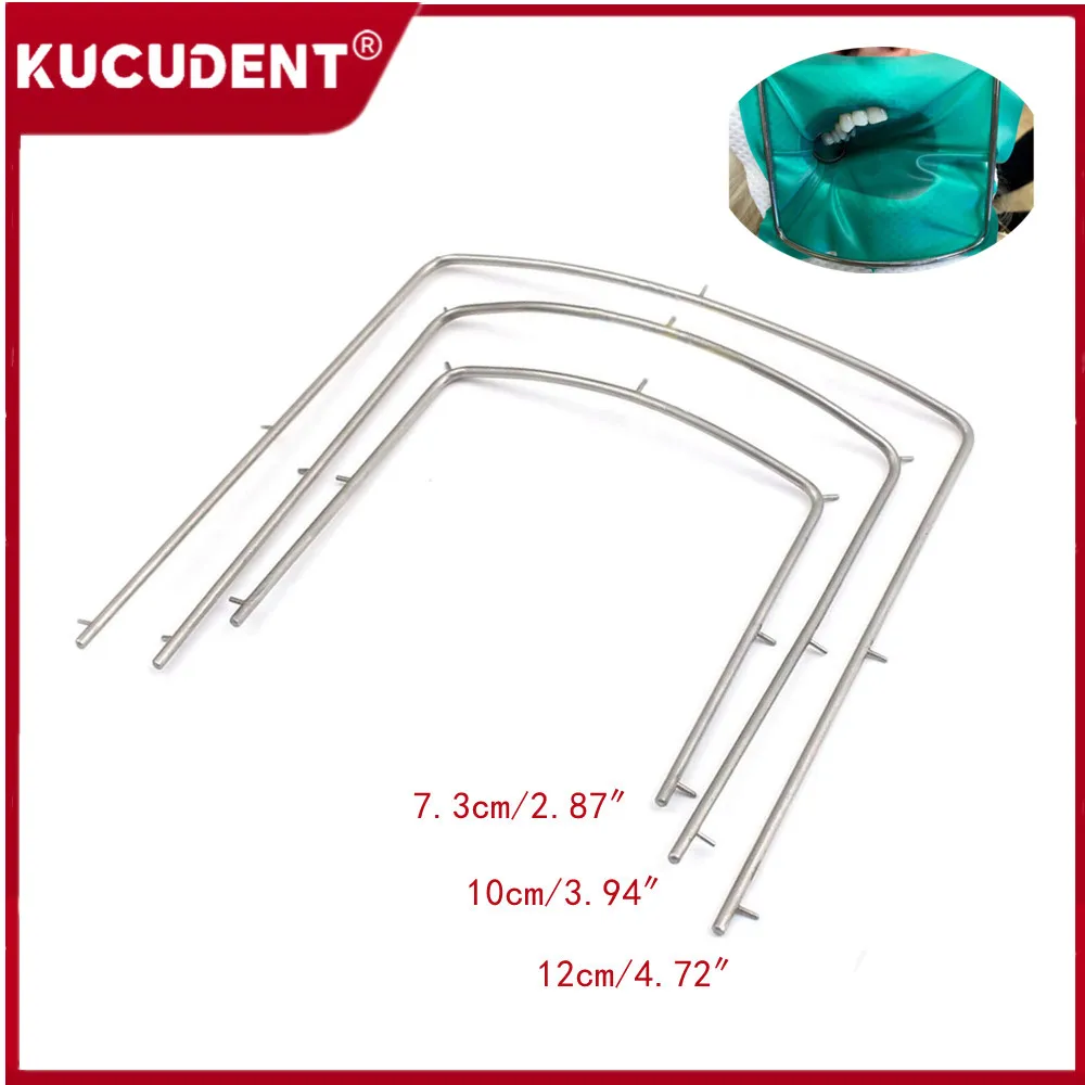 Dental Stainless Steel Frame Rubber Dam Sheets Holder Bracket for Dental Operation Oral Barrier Tool Surgical Dentistry Clinic