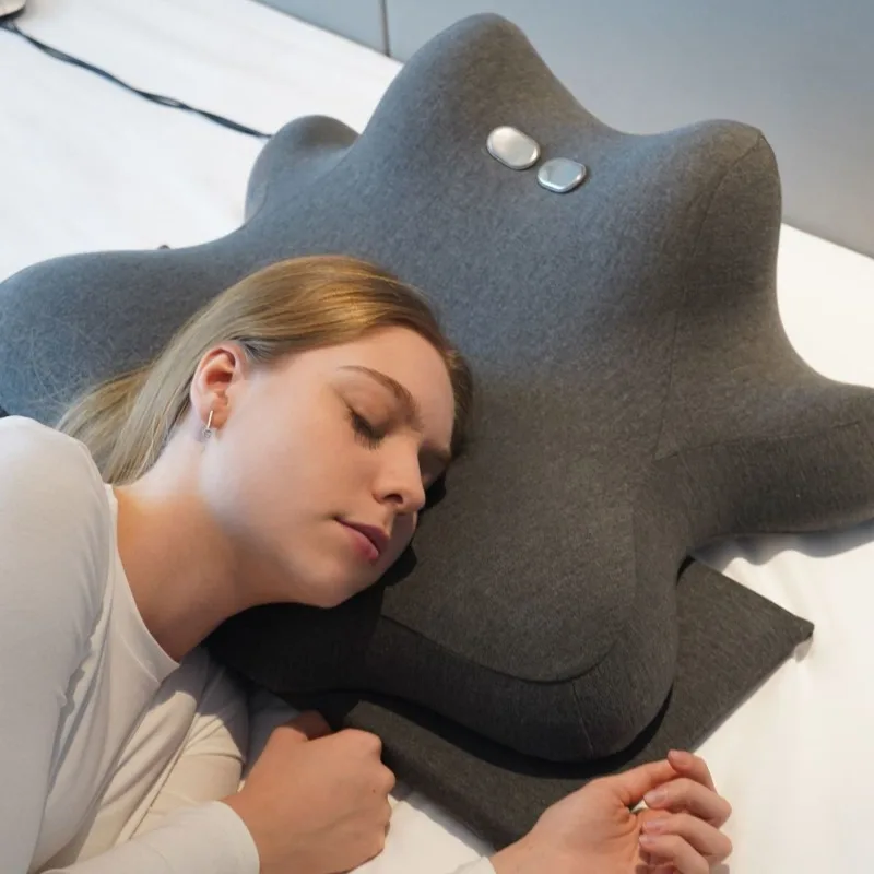 Cervical massage heat therapy pillow 6D neck traction pillow sleep memory cotton adult pillow height adjustment to relieve