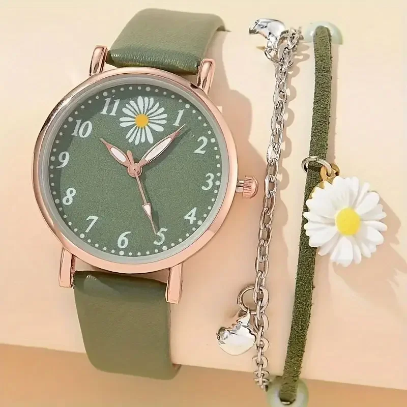 Little Daisy Watch, Female Ins Style, Minimalist Temperament, Student's Freshness, Exam, College Style, Quartz Watch, Exquisite