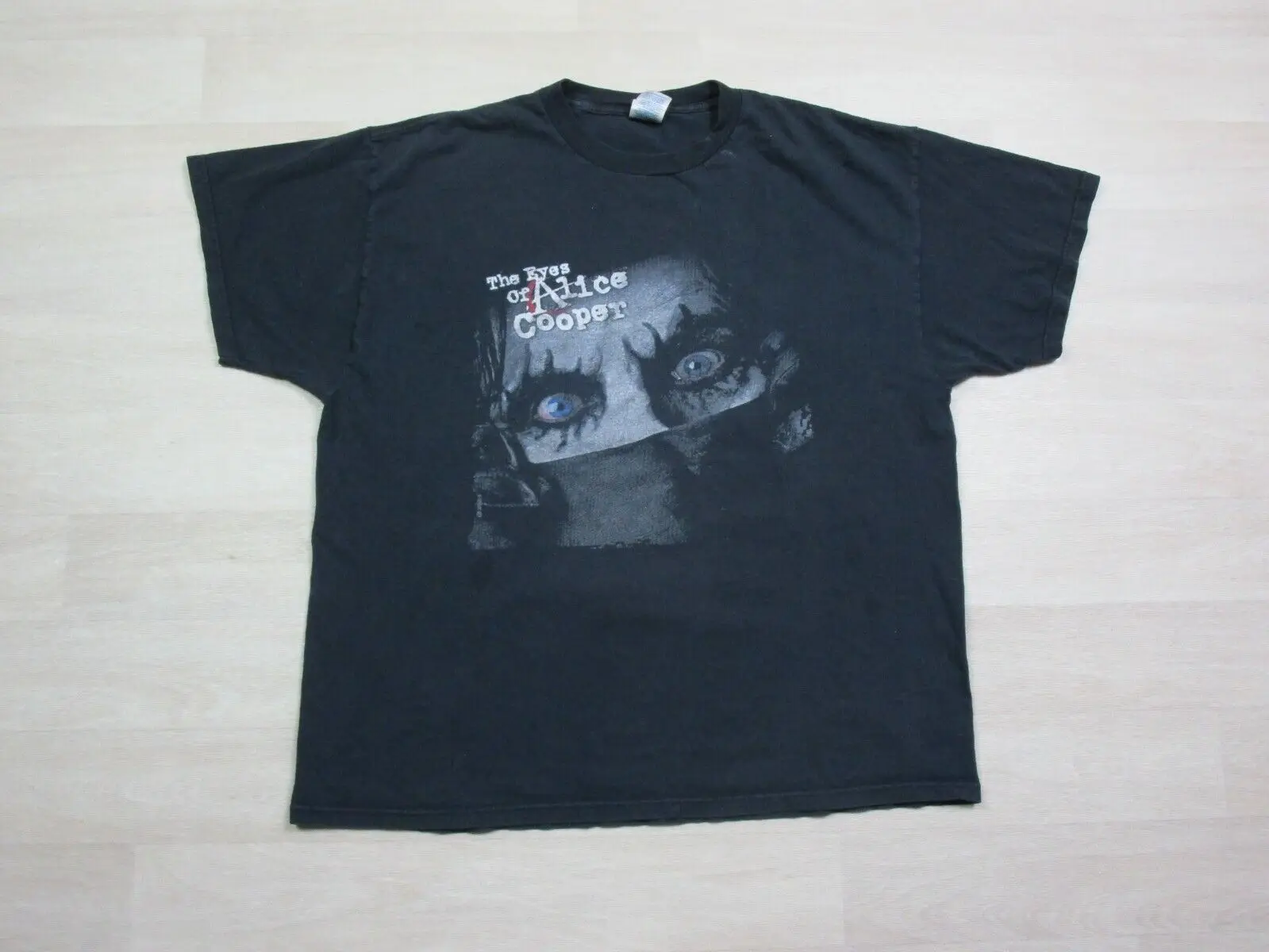 VTG The Eyes of Alice Cooper Band Tour 2004 T-Shirt (XL) Black Rock Concert Y2K