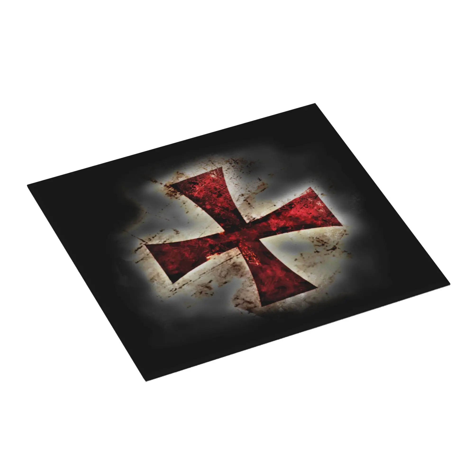 Templar Knight Jerusalem Cross Seal Medieval Warrior Symbol Drying Mat For Kitchen Waterproof Bathroom Countertop Protector Mat