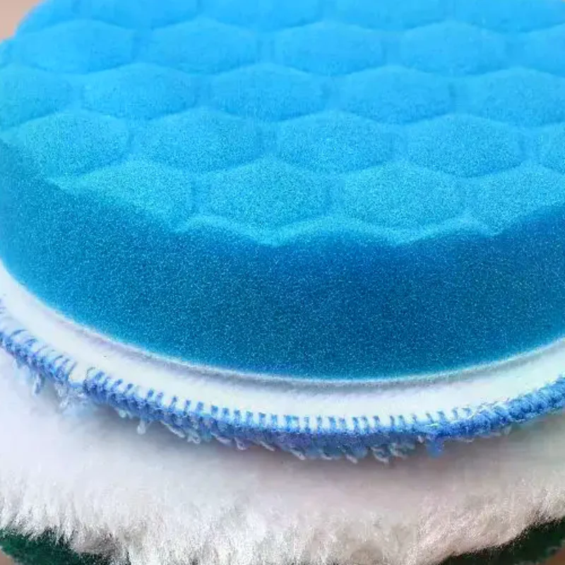 

1/3/5Set 4inch Flocking Hexagonal Sponge Electric Cleaning Brush Head Accessories Polishing Pad Sponge Wheel Polishing Disc Sc