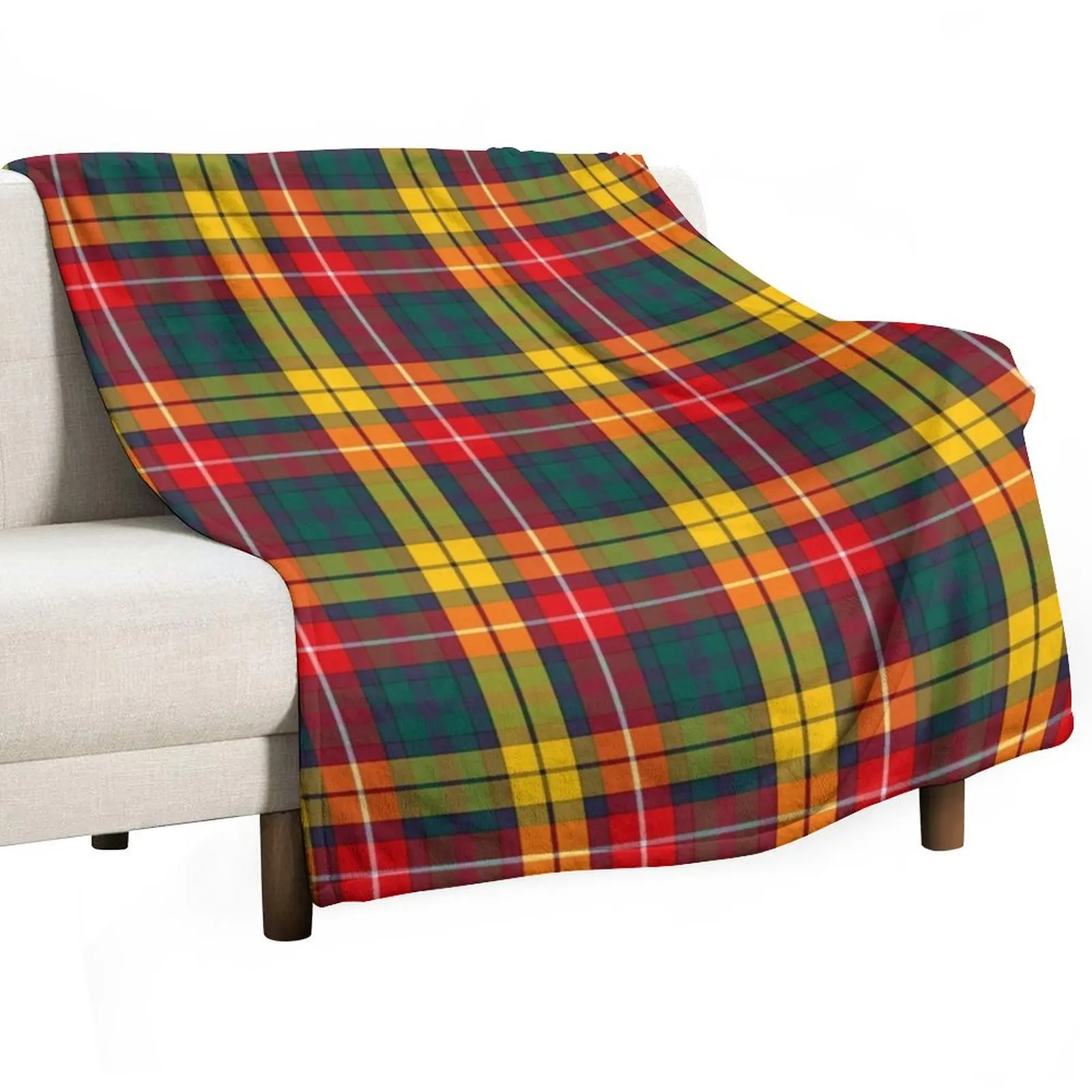 Buchanan Scottish Tartan Throw Blanket halloween for sofa Loose Blankets