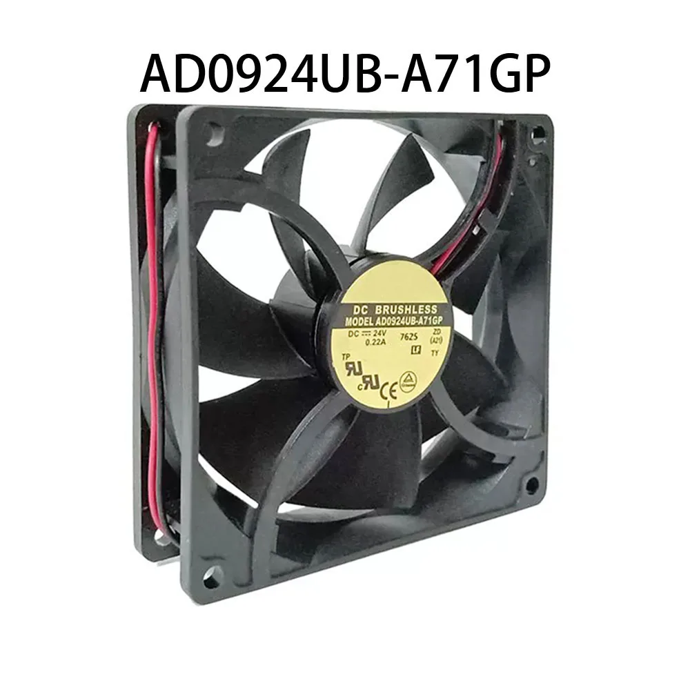 Silent Case Cooling Fan 24VDC 0.22A 72.0CFM 92*92*25mm 2-wire AD0924UB-A71GP Server Fully Teste
